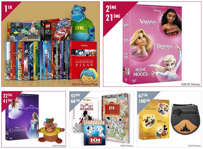 Les cadeaux Disney à gagner