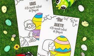 livre de coloriage de Pâques gratuit Hourra Héros