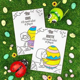 livre de coloriage de Pâques gratuit Hourra Héros