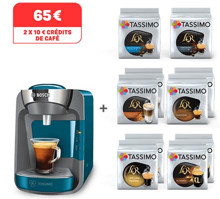 Une machine Suny Tassimo achetée = dosettes gratuites