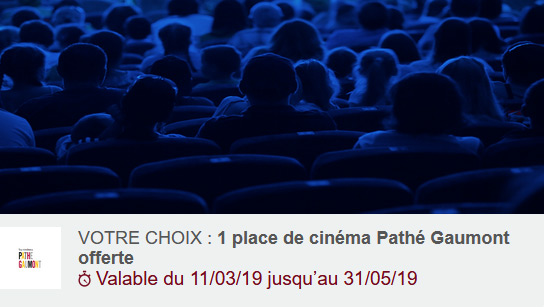 Place de cinéma gratuite