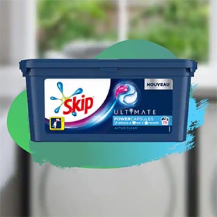 Optimisation Carrefour Market sur la lessive Skip Ultimate : remise + bon