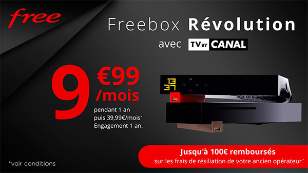 Vente Privée Free : Freebox Révolution TV by CANAL Panorama