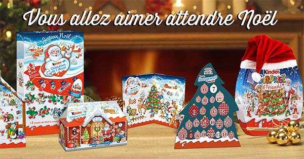 Bons de réduction Kinder à imprimer pour Noël 2019