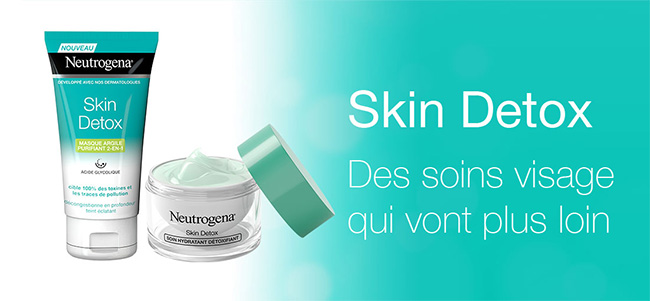 testez le Soin Hydratant et le Masque Purifiant Skin Detox de Neutrogena