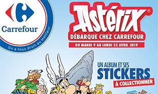 Stickers Astérix Panini Carrefour offerts + ticket parc Astérix à gagner