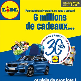 anniversaire Lidl 30 ans : jeu l'heure du goûter