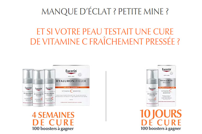 Tentez de remporter votre cure Hyaluron-Filler Vitamine C Boost Eucerin