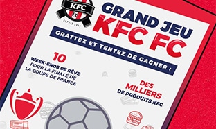 Jeu KFC FC : cartes à gratter