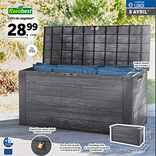 Bon plan Lidl : Coffre de rangement pas cher à 28,99€