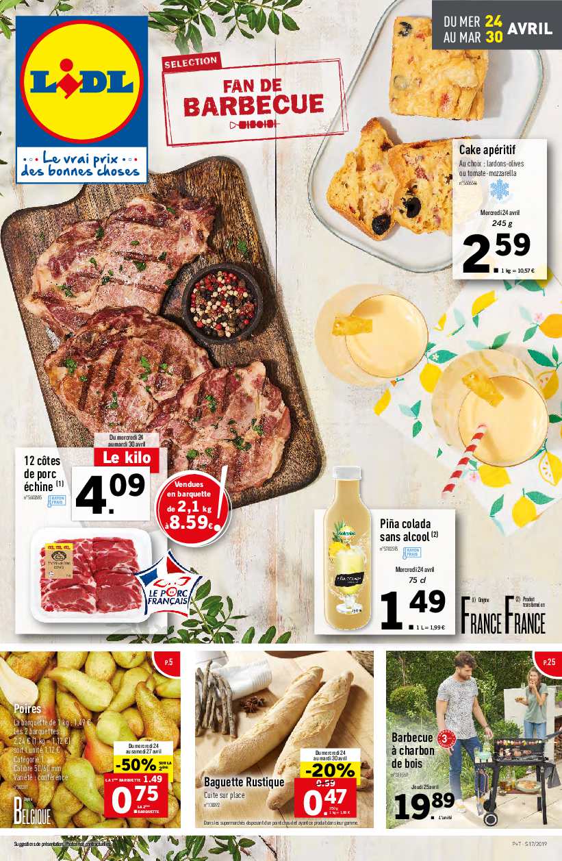 Catalogue Lidl Du 24 Au 30 Avril 2019 A Consulter En Ligne