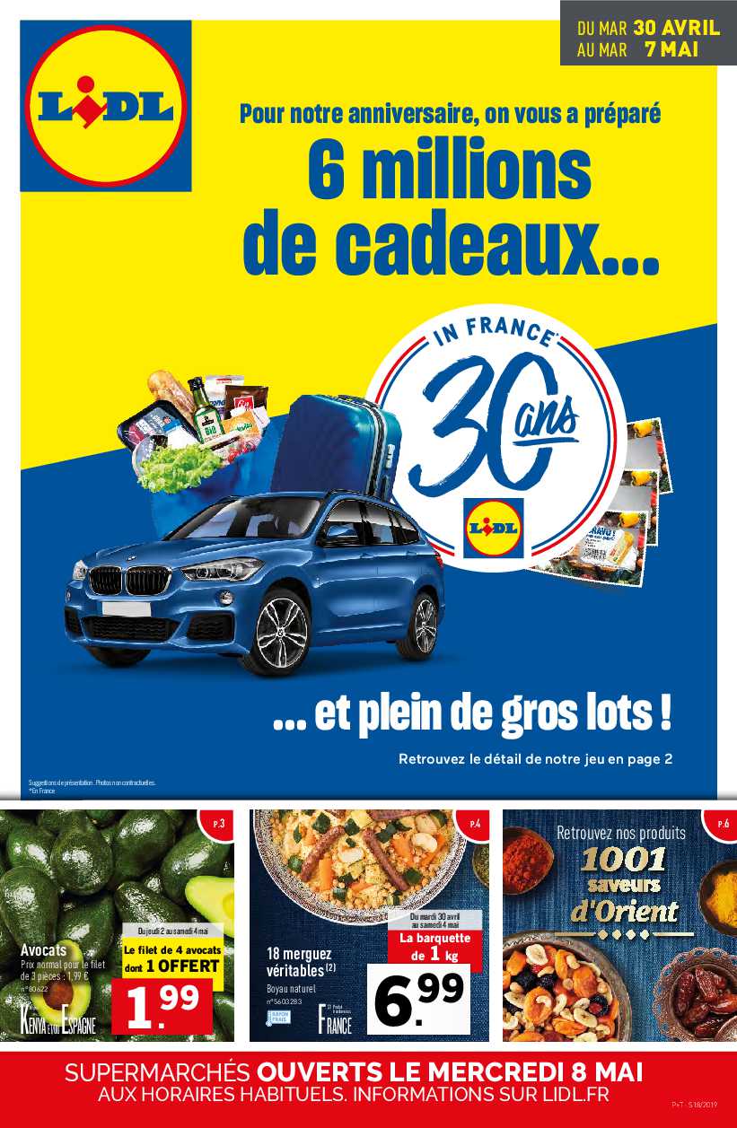 Catalogue Anniversaire Lidl Du 30 Avril Au 7 Mai 19