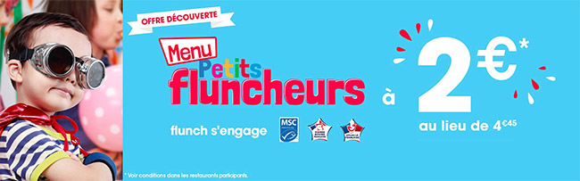 promo Flunch : menu enfant à moindres frais