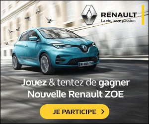 Tentez de remporter une voiture Renault ZOE