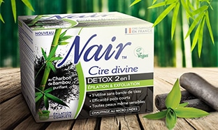 test gratuit de la cire Nair Divine Détox 2en1