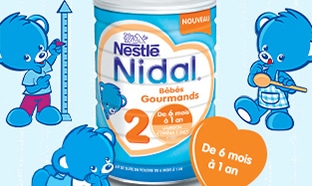 Test Nestlé gratuit : Nidal 2 Bébés Gourmands