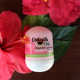 test du déodorant Ushuaïa à l'hibiscus