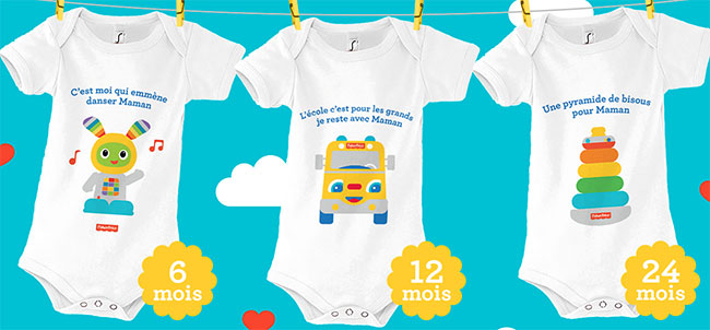 Tentez de gagner un body Fisher-Price avec Mattel