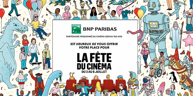 contremarque BNP Paribas Fête du Cinéma : Places gratuites à gagner