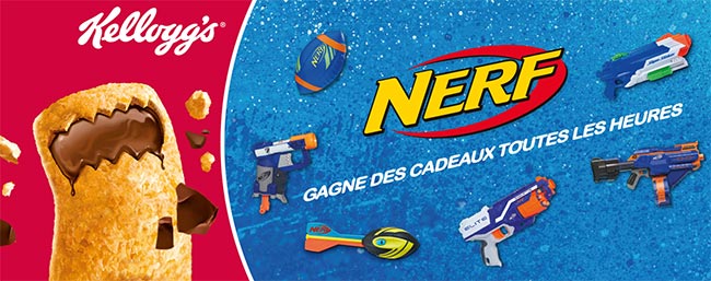 Tentez de gagner votre jouets Nerf avec Trésor de Kellogg's