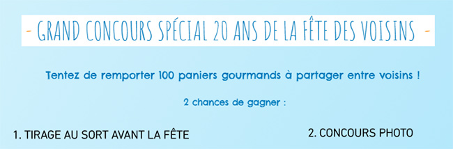 Tentez de gagner un panier gourmand Fête des Voisins