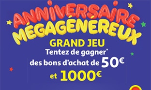 Jeu Méga Anniversaire Auchan