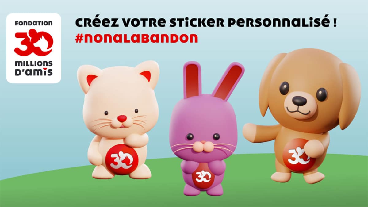 30 Millions d’Amis : Stickers « Animal à bord » personnalisés gratuits