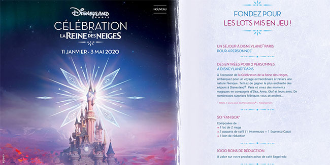 Tentez de remporter un séjour, des entrées Disney, une fan box ou des produit Segafredo