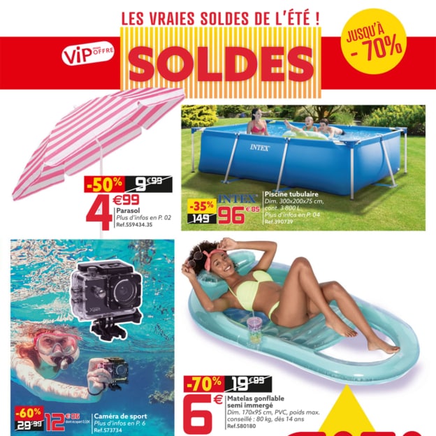 Catalogue Soldes GIFI : Jusqu’à 70% de réduction (piscines …)