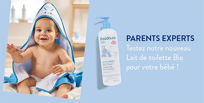 testez gratuitement le lait de toilette Rivadouce Bébé