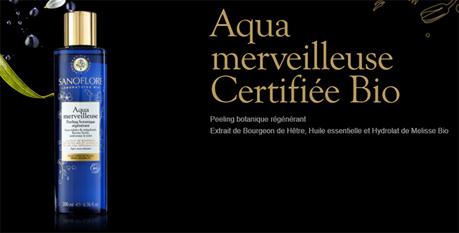 Testez gratuitement le soin peeling régénérant Aqua Merveilleuse Sanoflore