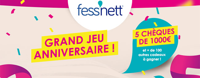 Les cadeaux à gagner au jeu de Fess’nett