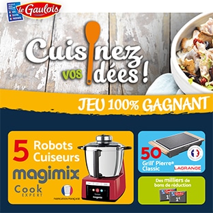 Jeu Cuisinez Vos Idées Avec Achat Le Gaulois 100 Gagnant