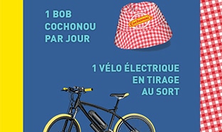 Jeu Saucissons officiels du tour : bobs et vélo à gagner