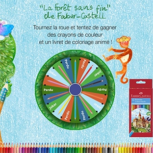 Jeu Faber-Castell : crayons et cahiers de coloriage à gagner