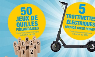 Jeu Netto : trottinettes, mölkky et tote bags à gagner