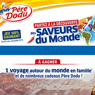 Jeu Père Dodu : Voyage et cadeaux à gagner