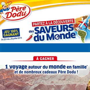 Jeu Père Dodu : Voyage et cadeaux à gagner