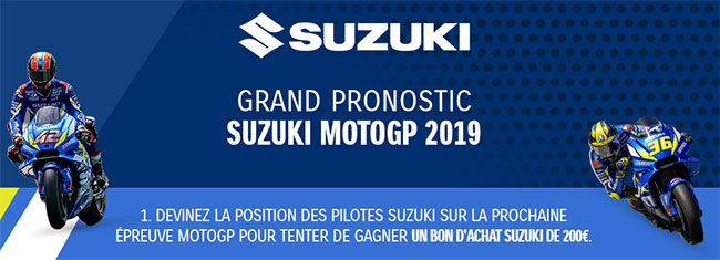 Cadeau pronostic Suzuki