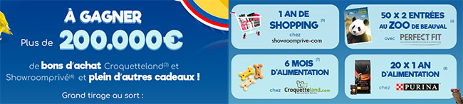 Tentez de gagner des cadeaux au jeu Prime Animaux de Carrefour