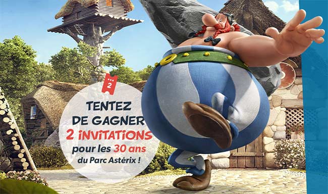 Tentez de remporter des places pour les 30 ans du Parc Astérix 