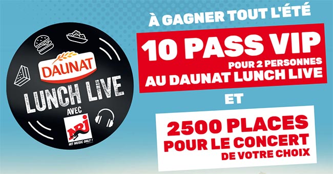 Tentez de gagner des places de concert Daunat Lunch Live