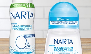 Tests gratuits de déodorants Narta sur Doctissimo