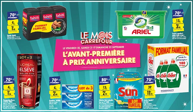 Les remises fidélité de l'avant-première Le Mois Carrefour