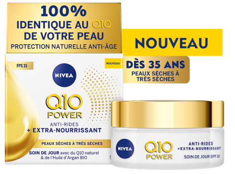 Tentez de tester gratuitement l'un des 50 crèmes Power Q10 de Nivea