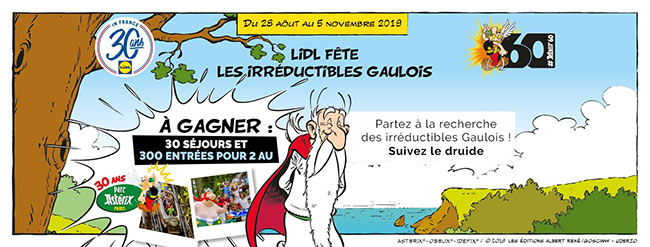 Tentez de remporter un séjour ou un lot d'entrées au Parc Astérix avec Lidl