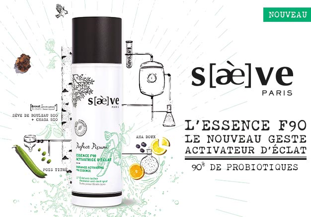 testez gratuitement l’Essence F90 Activateur d’éclat de Saeve