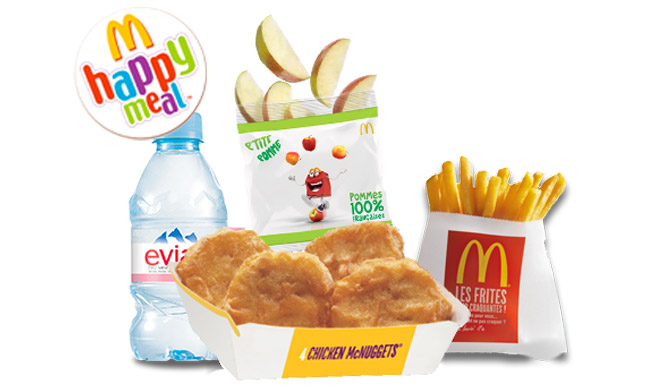 Contenu du menu Happy Meal de Mc Donald's