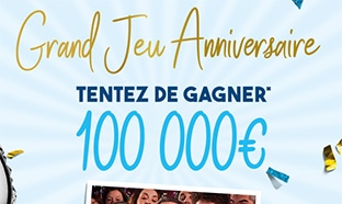 Jeu anniversaire Guy Hoquet : carte cadeau et chèque à gagner