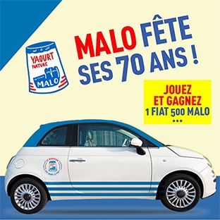 Jeu 70 ans Malo : Voiture Fiat 500, voyage de rêve… à gagner